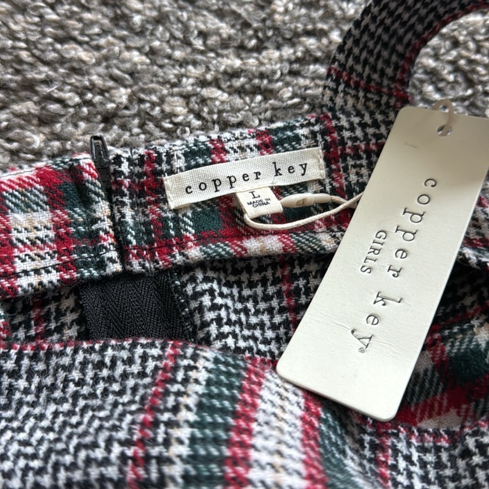 Girls Plaid Jumper Dress - Picture 5 of 6